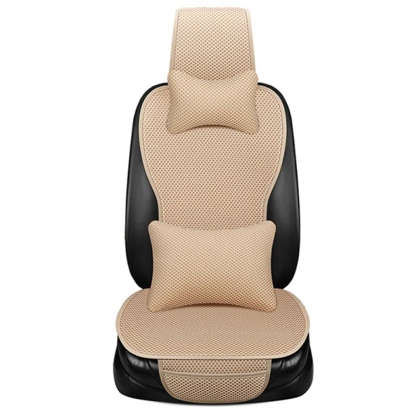 Simple Type Ice Silk Summer Car Seat Cushion with Pillow